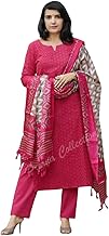 Millav Schiffli Embroidery Kurti with Cotton Pants & Dupatta