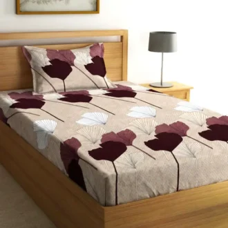 Fashion String Microfiber Single Flat 120 TC Floral 1 Bedsheet